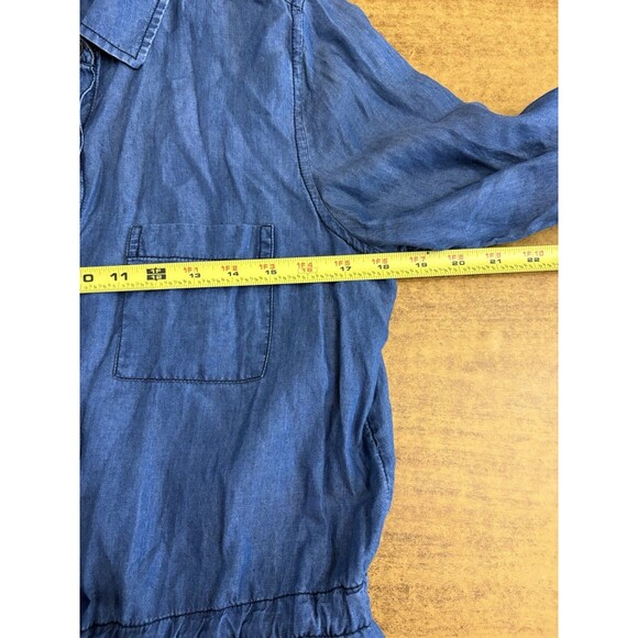 GH Bass & Co long-sleeved chambray‎ denim shirt dress Women’s Size Medium M - Picture 5 of 5